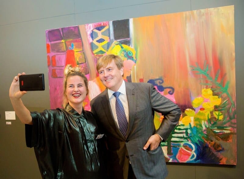 Tanja Ritterbex with King Willem-Alexander of the Netherlands