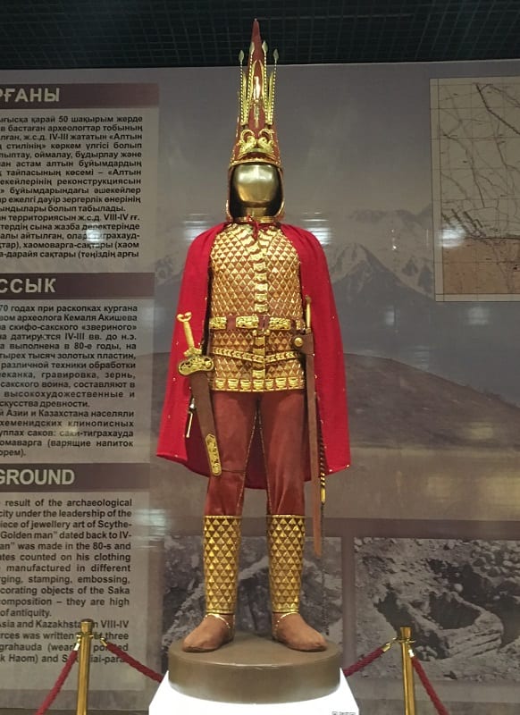 Golden Man (Zolotoy Chelovek), National Museum of the Republic of Kazakhstan, Nur-Sultan, 5th -3rd c BCE